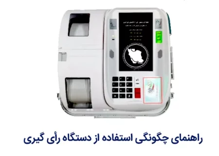 راهنمای چگونگی استفاده از دستگاه رأی گیری