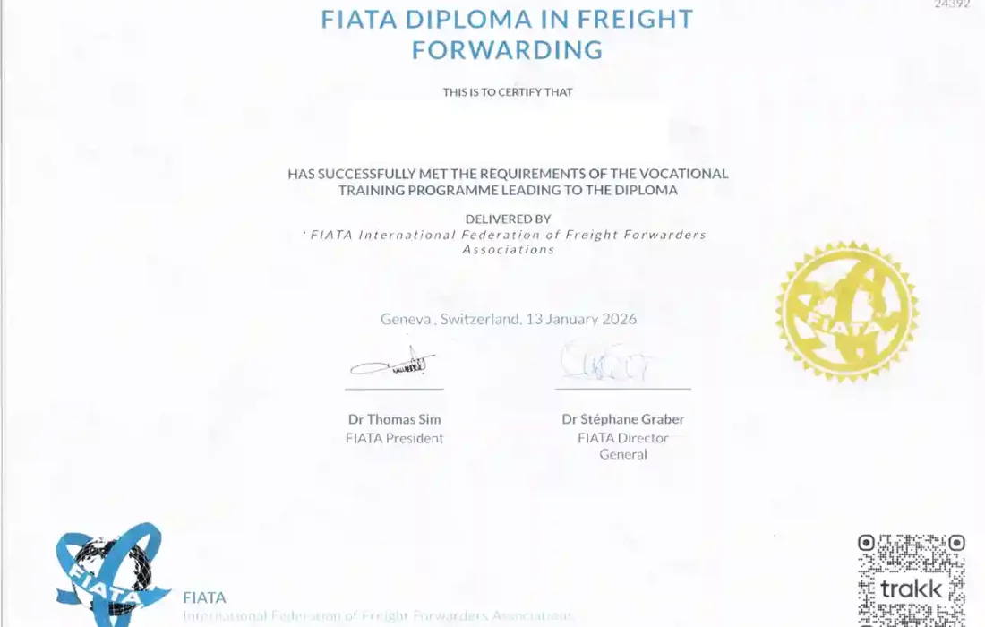 اهداء دیپلم رسمی فیاتا