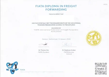 اهداء دیپلم رسمی فیاتا